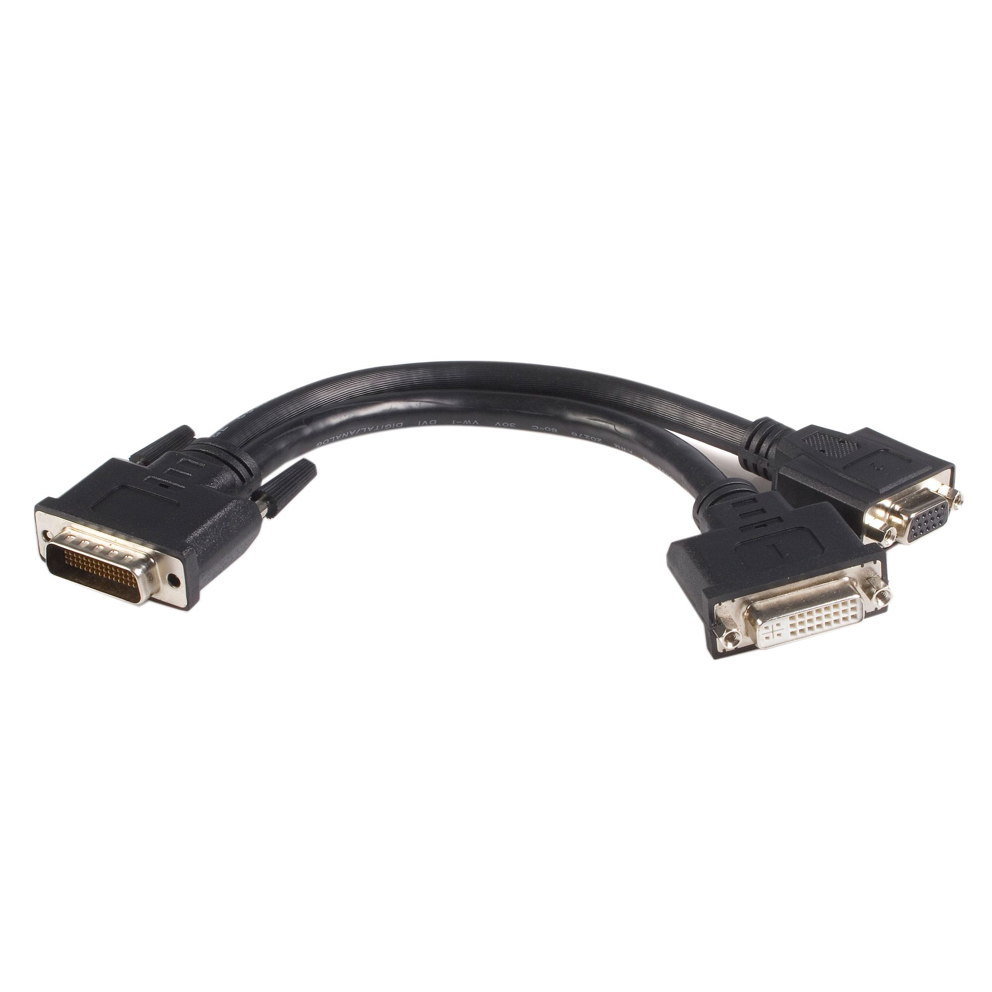 20cm DMS 59 - DVI-I & VGA分岐ケーブル DMS 59/LFH 59（オス） - DVI