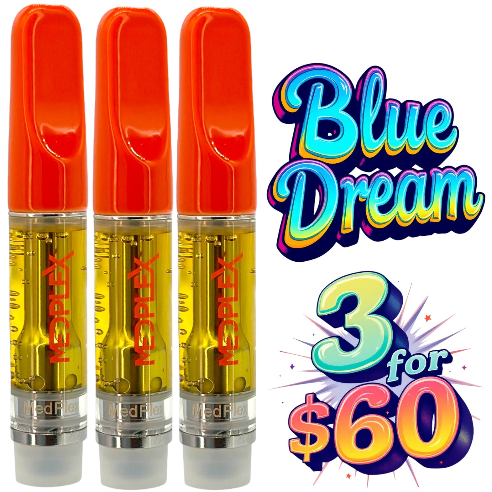 Blue Dream THC Vape Cart Sativa – MedPlex