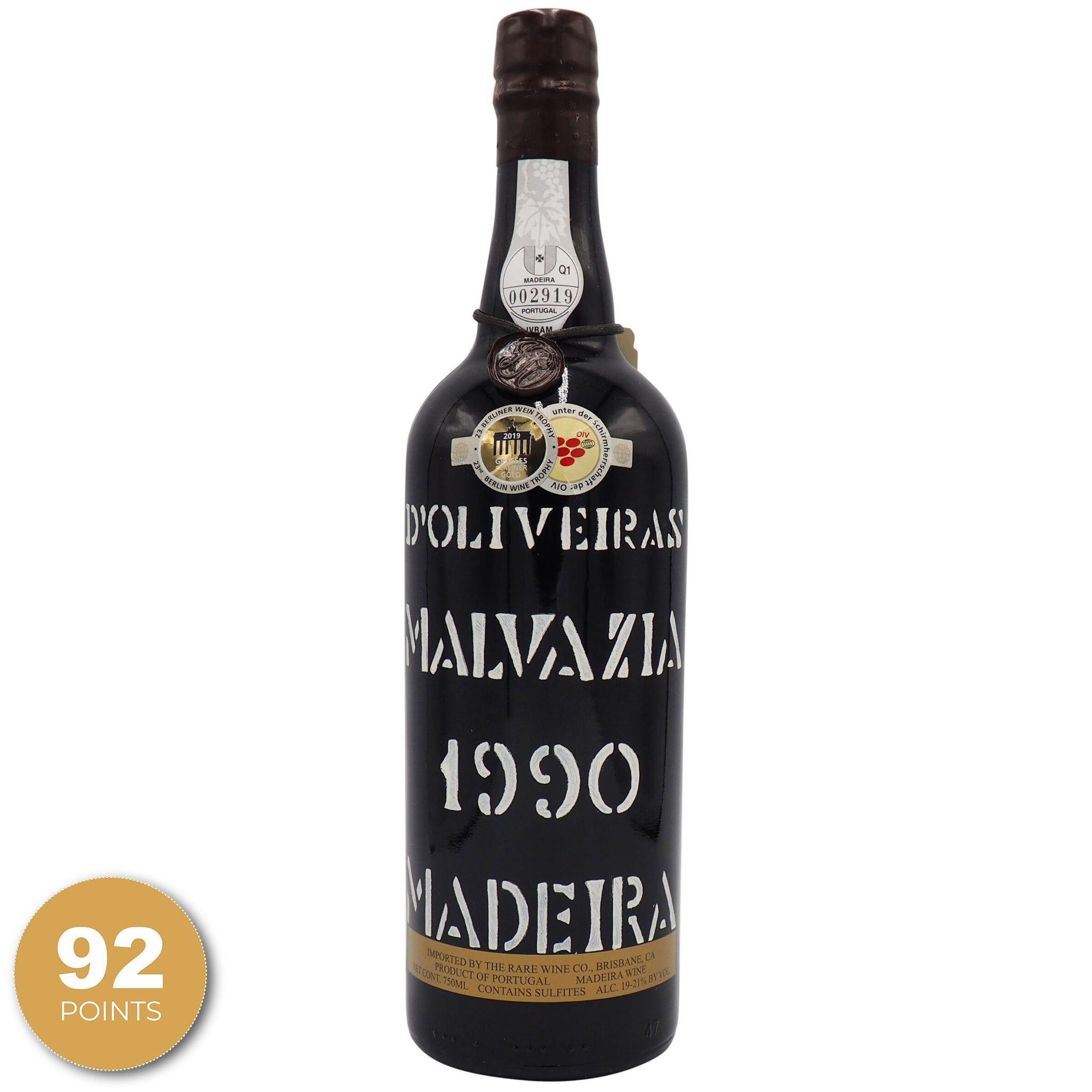 D'Oliveiras, Malvasia, Madeira, Portugal, 1990 | Merchant of Wine