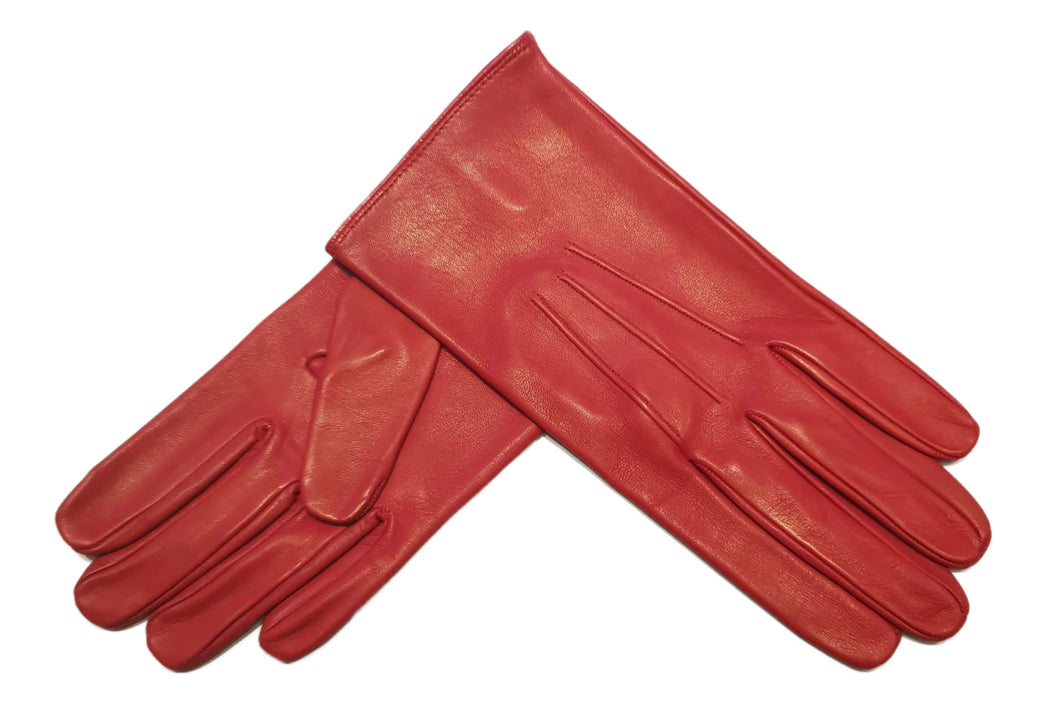 メンズ手袋◇ナパレザー◇レッド/ROSSO《ノーライニング》 – Merola