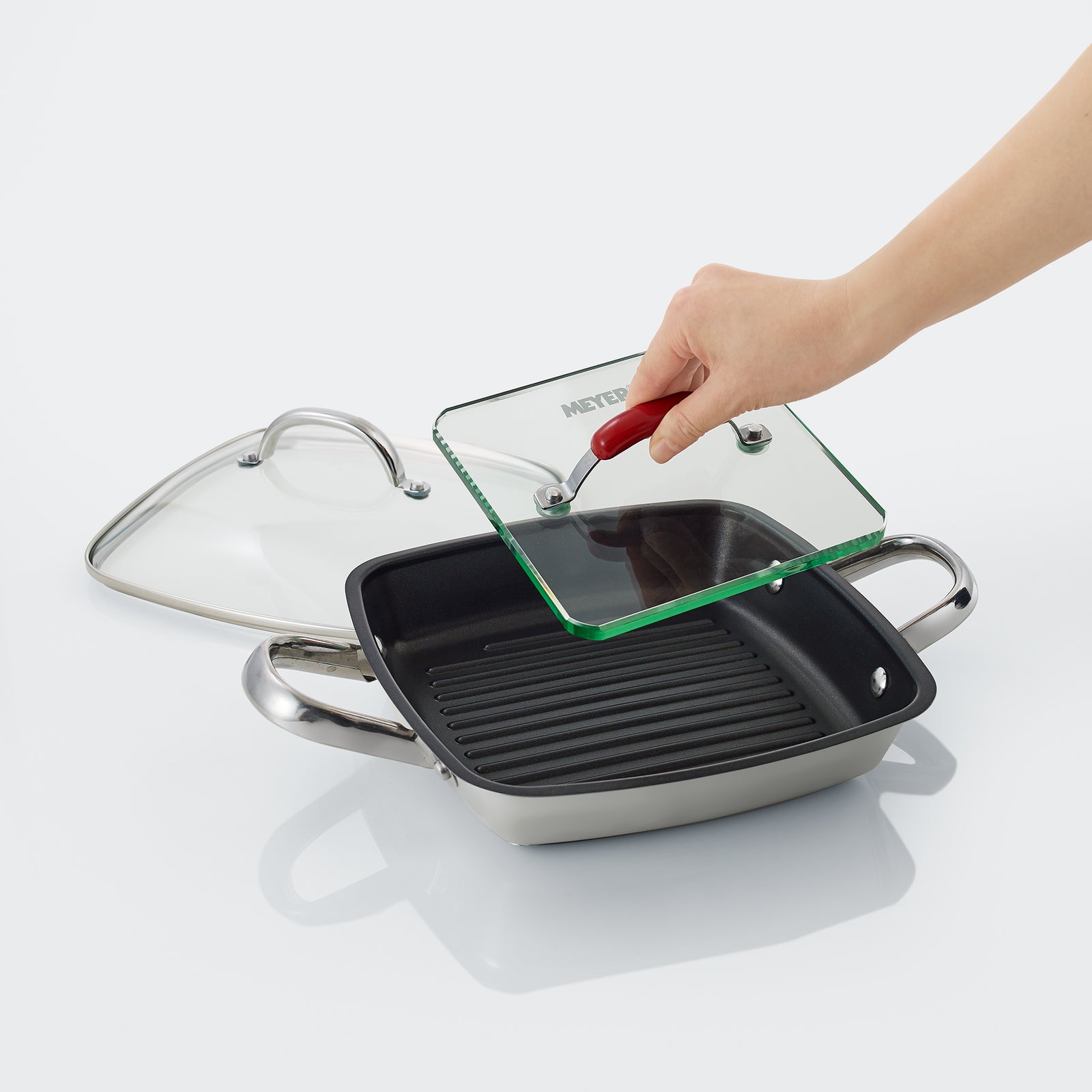 ほぼ新品】MEYER グリルパン MEYER/マイヤー スクエアグリルパン 通販