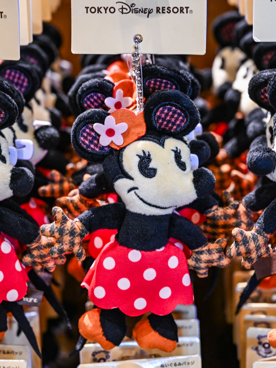 ハンドクラフト風！東京ディズニーランド ミッキー・ミニーぬいぐるみ