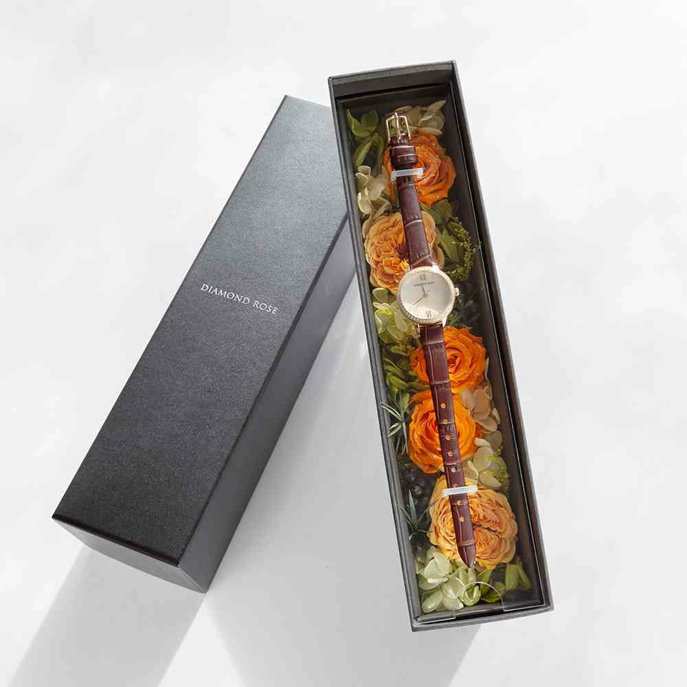ダイヤモンドローズ+ウォッチグラージュ/DR03G-CDB （プリザーブド