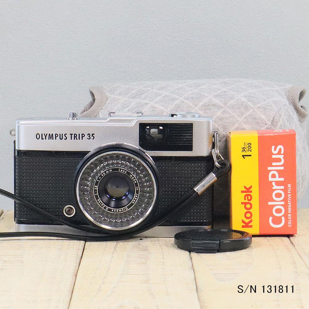 中古】【送料無料】【保証付】OLYMPUS TRIP 35 S/N 1176853（ケース