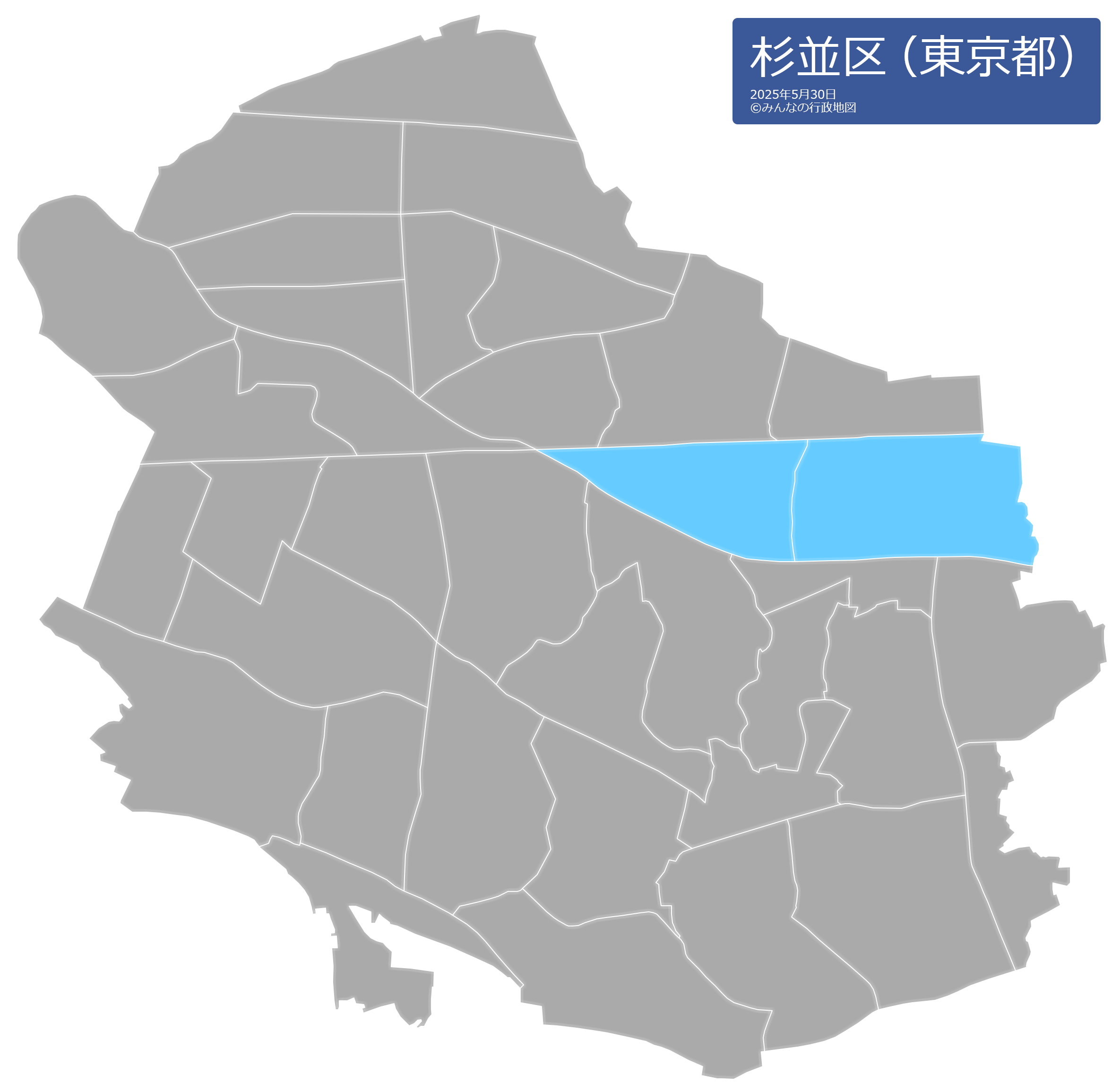 杉並区（東京都） - みんなの行政地図