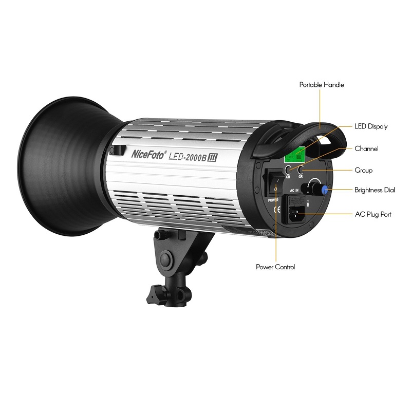 Đèn Nicefoto Led 2000B III video light 3200k hoặc 5600k Chính Hãng