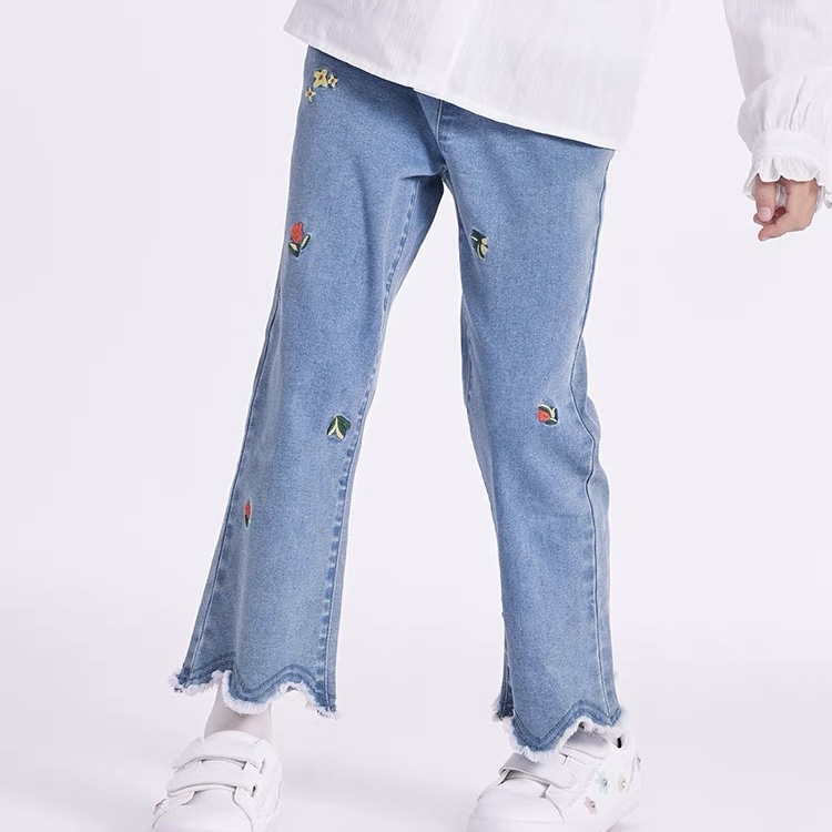 mini closet / チューリップ刺繍デニム DK1248028