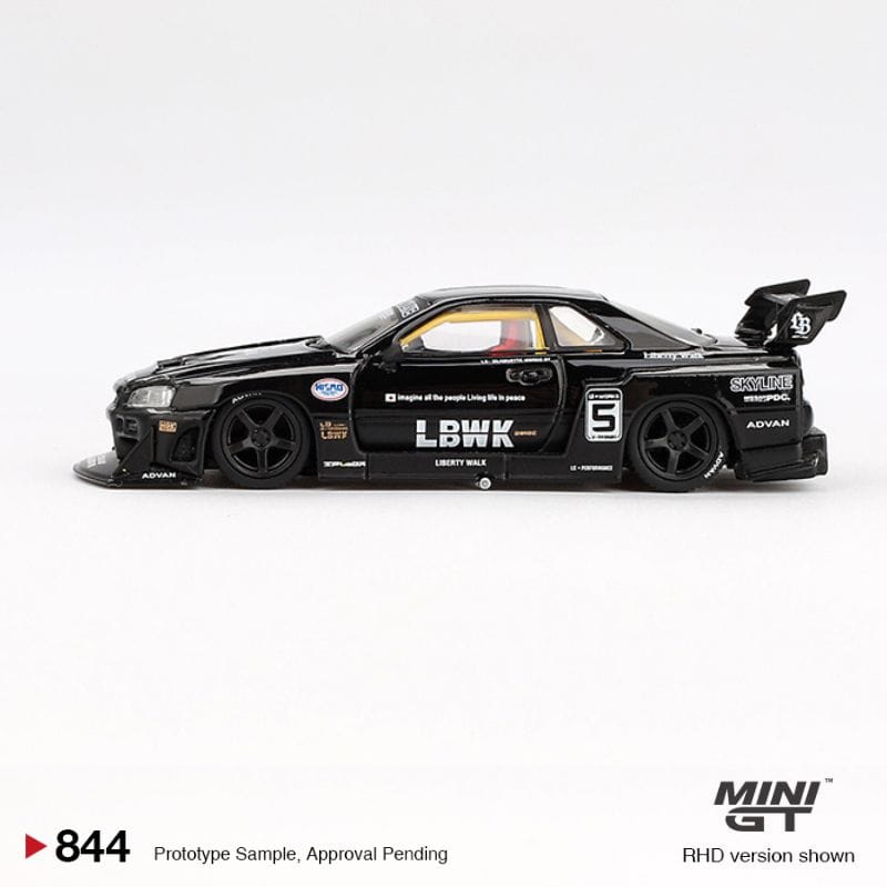 Pre-Order) MINI GT Nissan LB-ER34 Super Silhouette SKYLINE Black