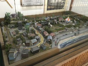 江ノ電江ノ島駅構内にあるジオラマ作品（神奈川県藤沢市・2019年1月