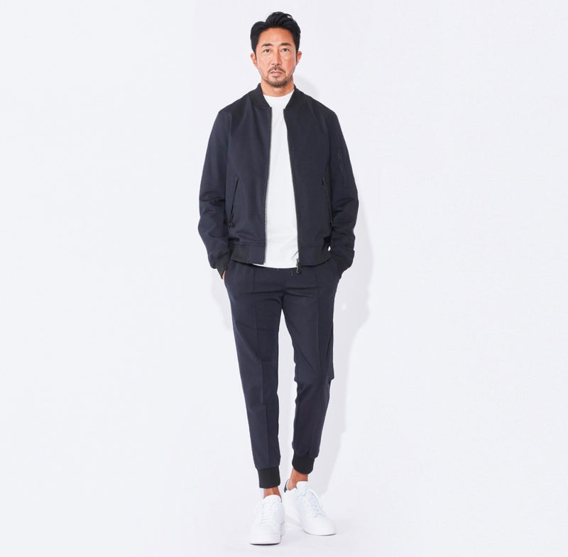 Duplex Cotton Jersey スリムトラベルジョガー コスモネイビー