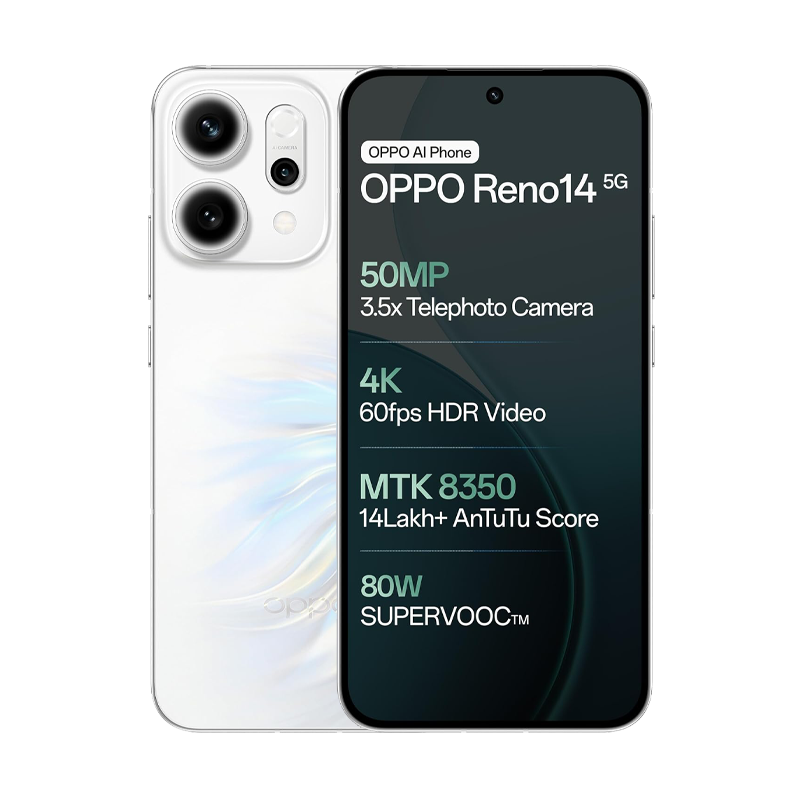 Oppo reno 14 256/12gb 5g opal white — | Miami Centers