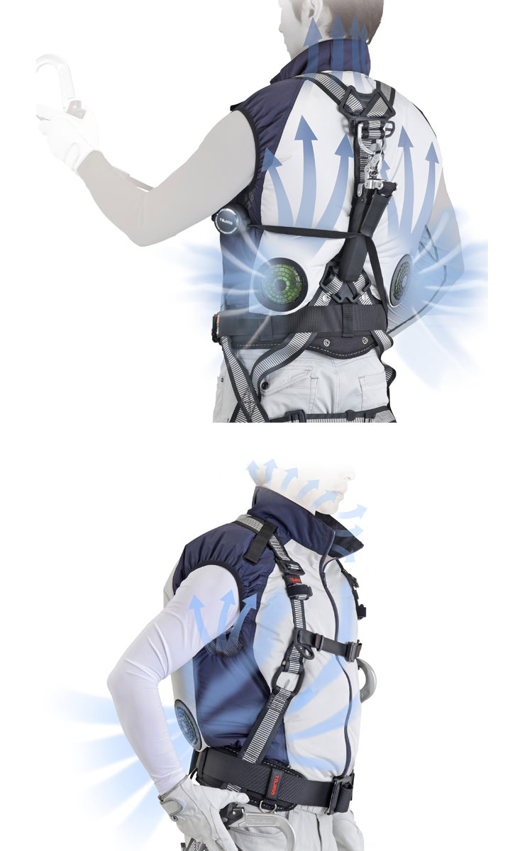 TAJIMA タジマ 清涼ファン風雅ベスト 服のみ FVP-AAVBW ファン付き作業