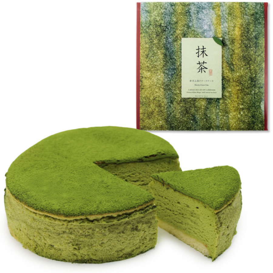 魔法洋菓子店ソルシエ＞抹茶スフレチーズケーキ5号【直径16cm：4～6人