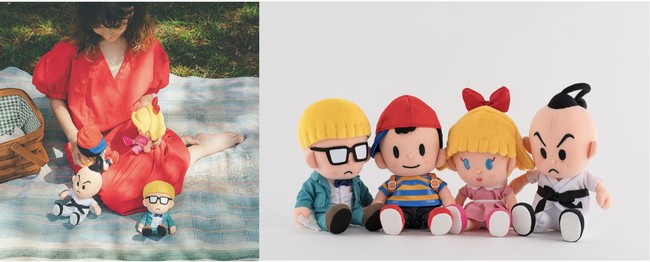 イヌてきなおにいさんのぬいぐるみやMOTHERロゴのバッグ、万年筆