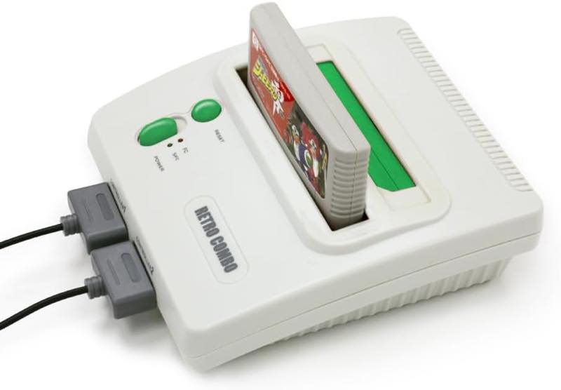 ファミコン・スーファミ両方のゲームソフトがこの1台で楽しめる！2in1