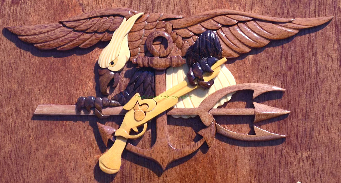 NAVY UDT/SEALS EMBLEM WOOD ART – Military Wood Art
