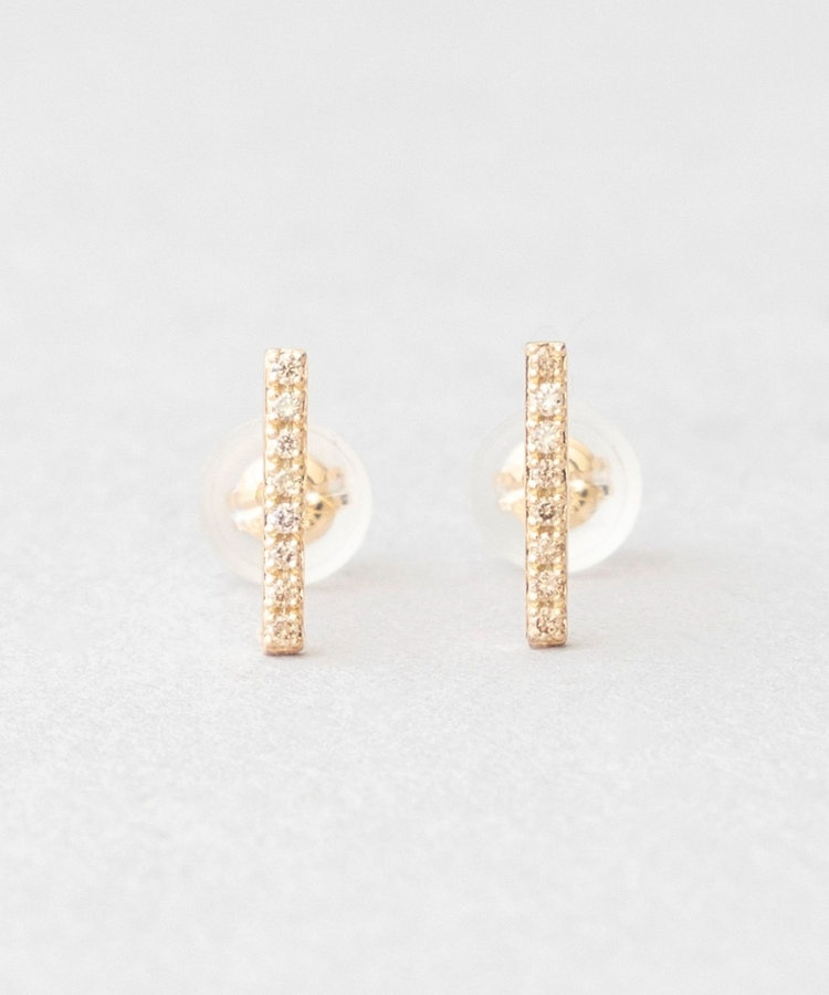 K10YG ブラウンダイヤモンド ピアス（037612） ｜ women（ウィメンズ