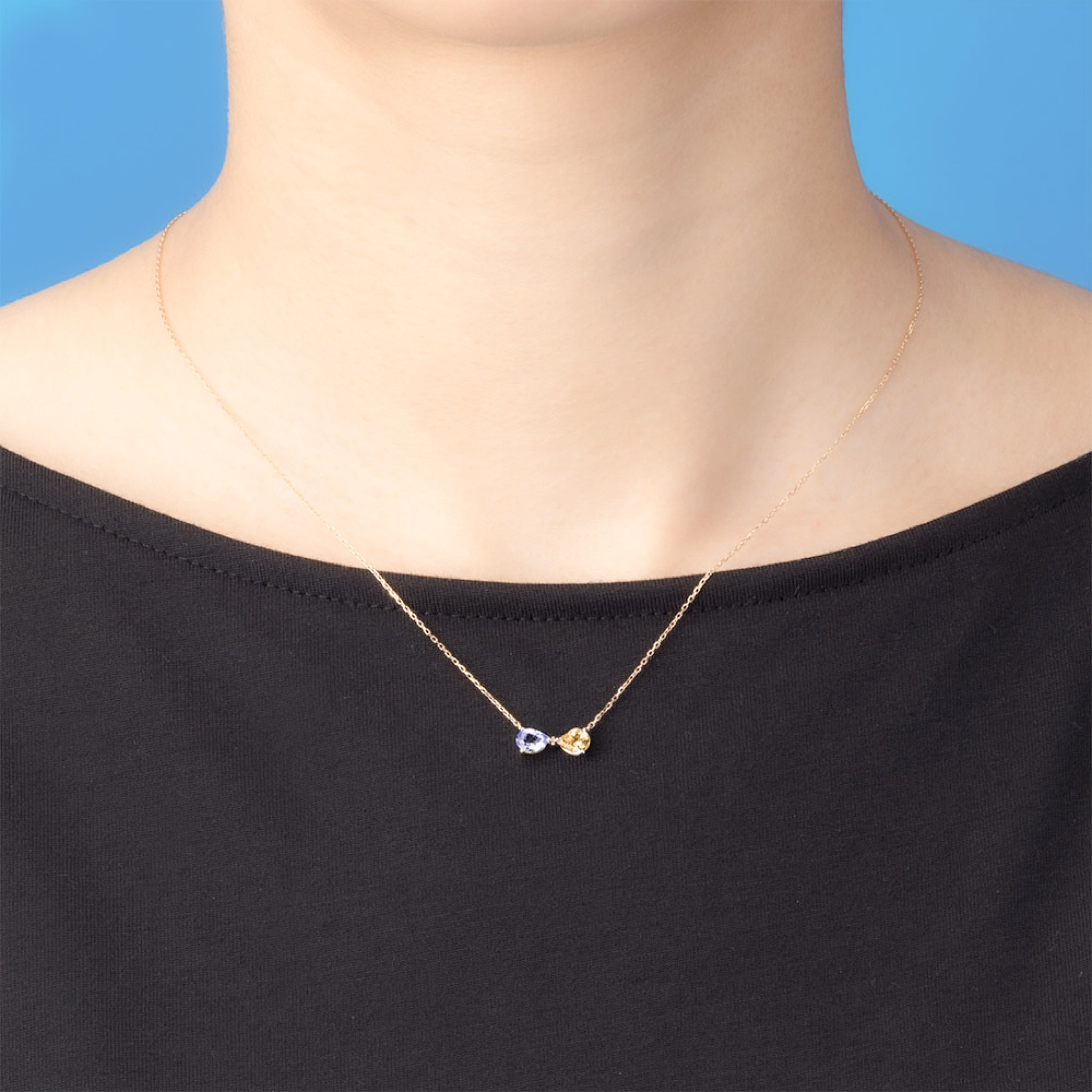 受注生産品】TSUNAGU K10 イエローゴールド タンザナイト 乙女座