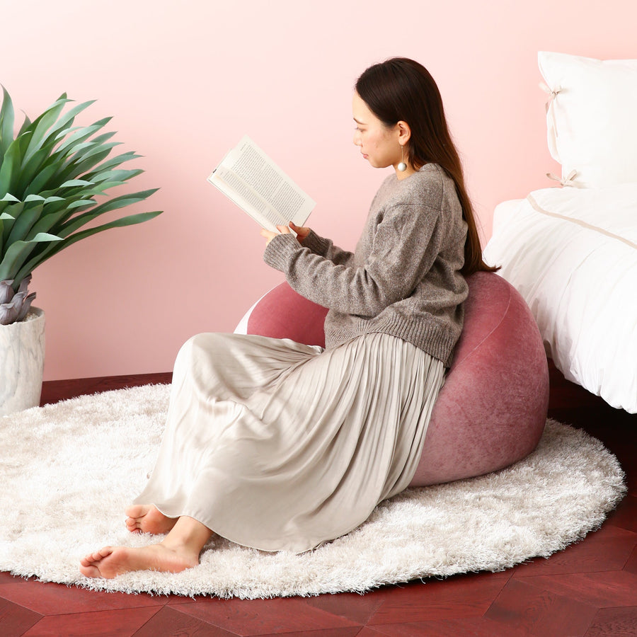 Francfranc(フランフラン) シェリー ビーズソファ ピンク - MIRUMU