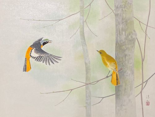 上村淳之作品【春・尉鶲「四季の美」より】の買取・査定はミライカ美術