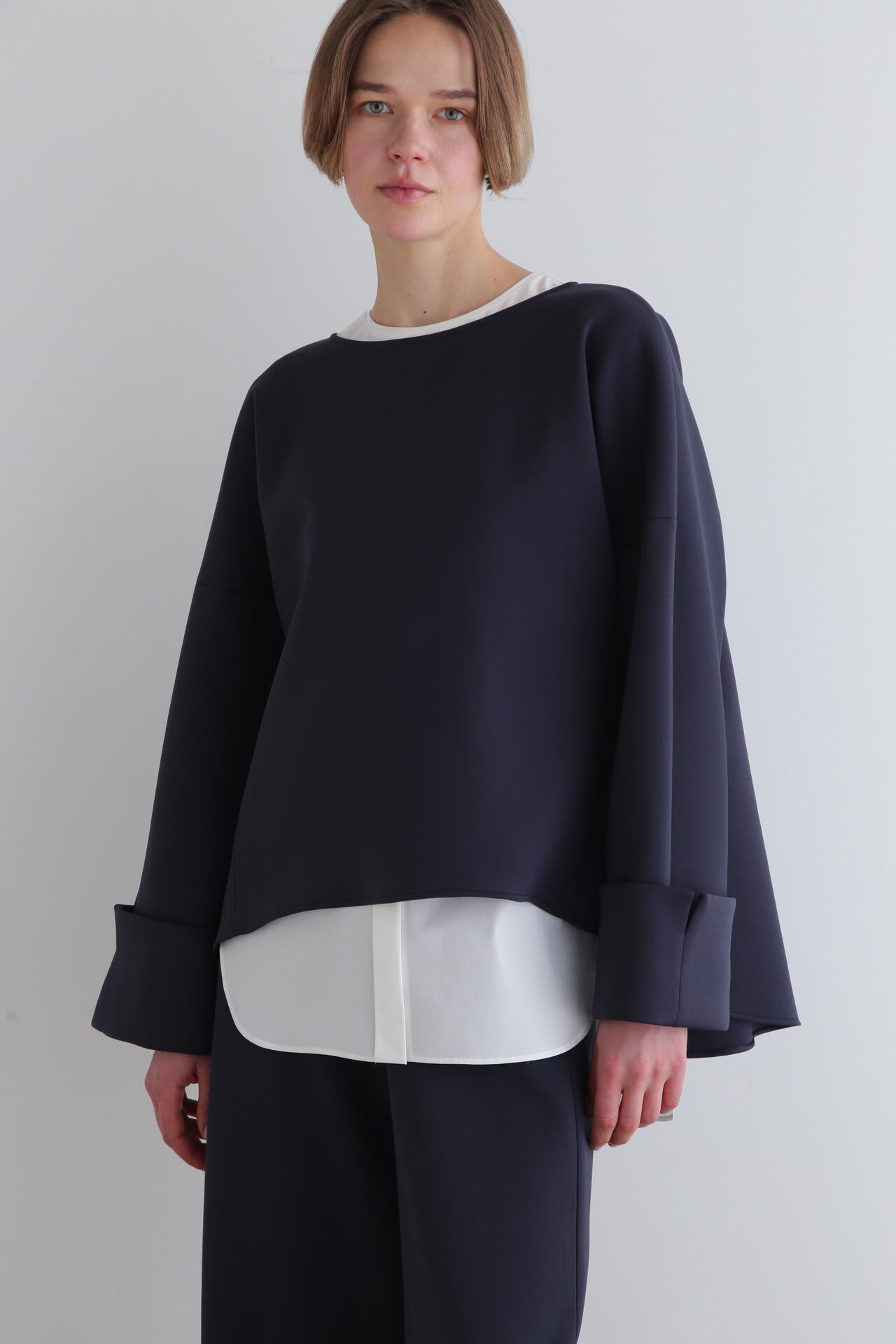 スキューバダンボールバックタックブラウス | LE PHIL（ル フィル