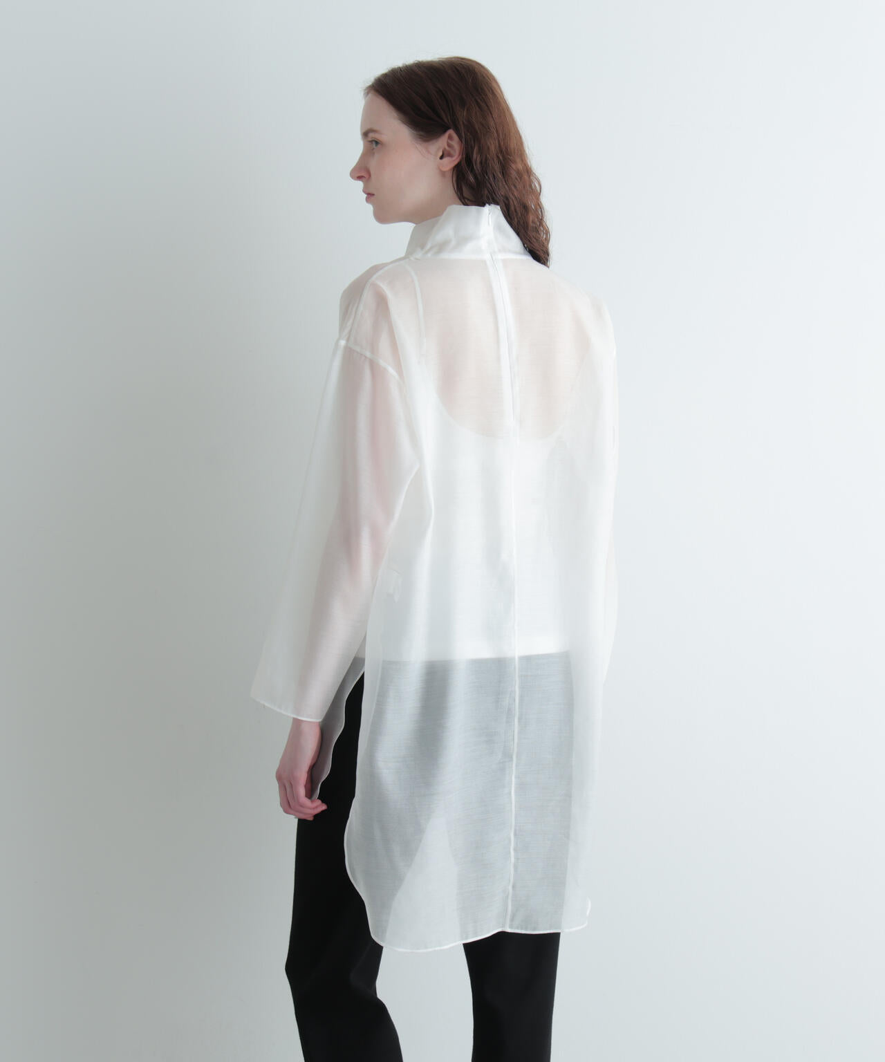 ハイネックシアーボイルブラウス | LE PHIL（ル フィル） ｜【公式