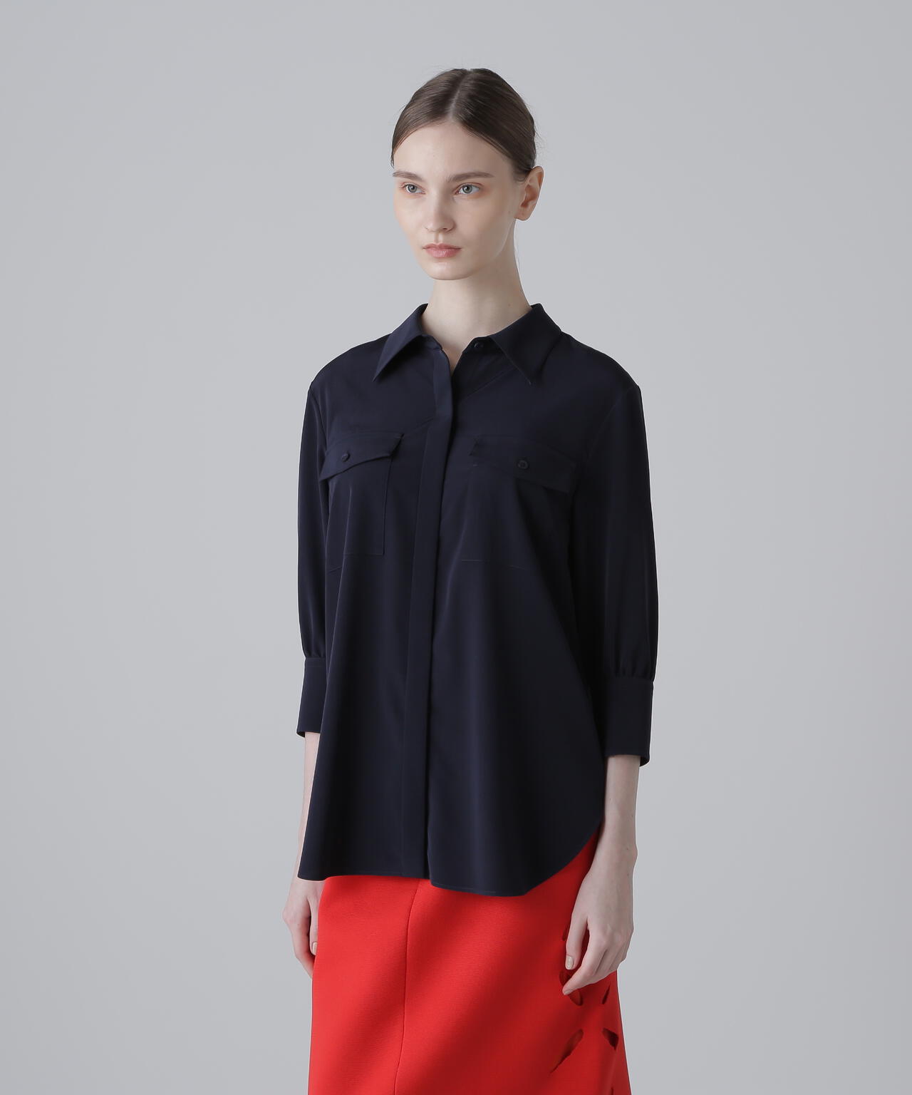 ストレッチデシンブラウス | ADORE（アドーア） ｜【公式】通販mix