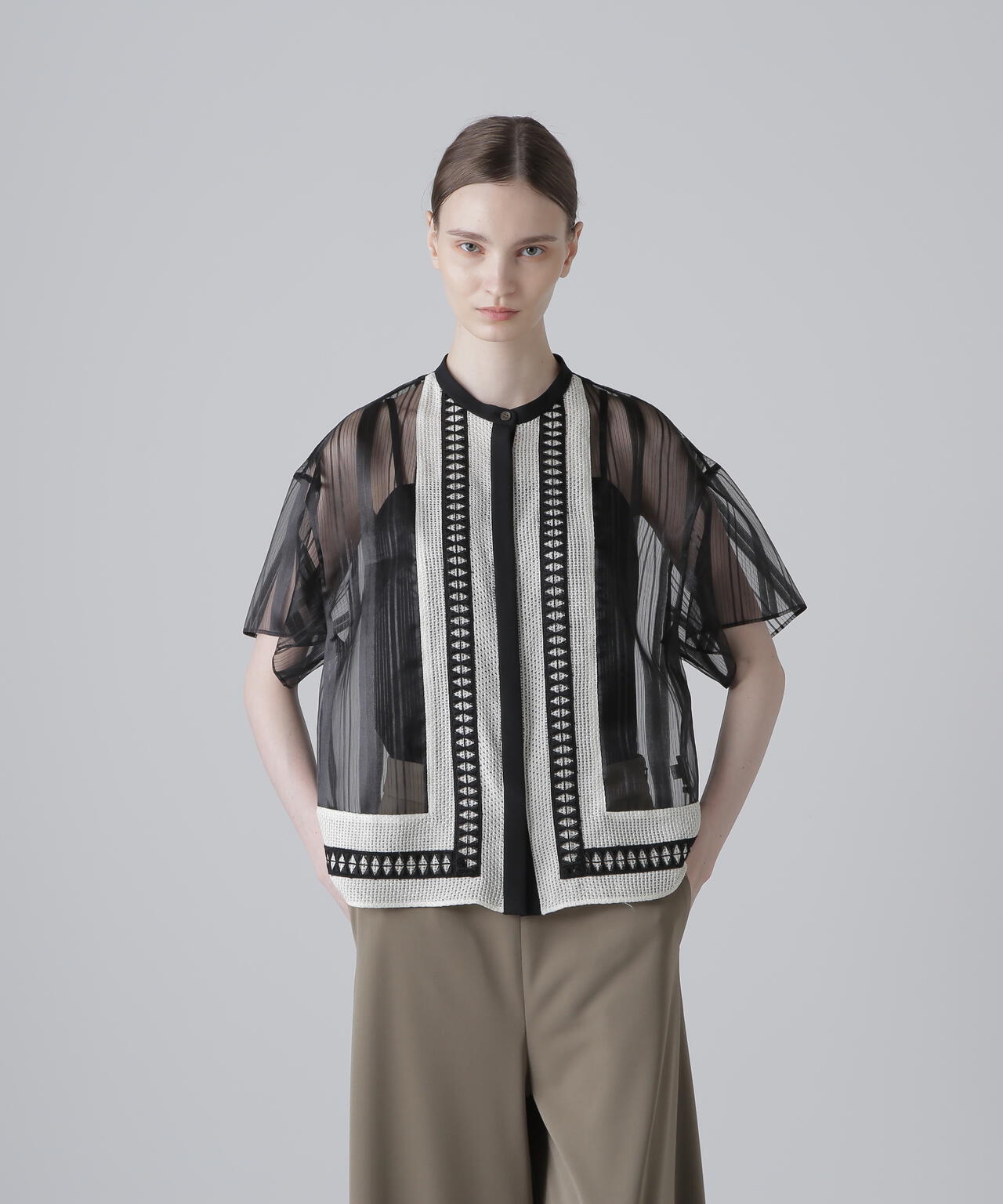 シアーストライプブラウス | ADORE（アドーア） ｜【公式】通販mix