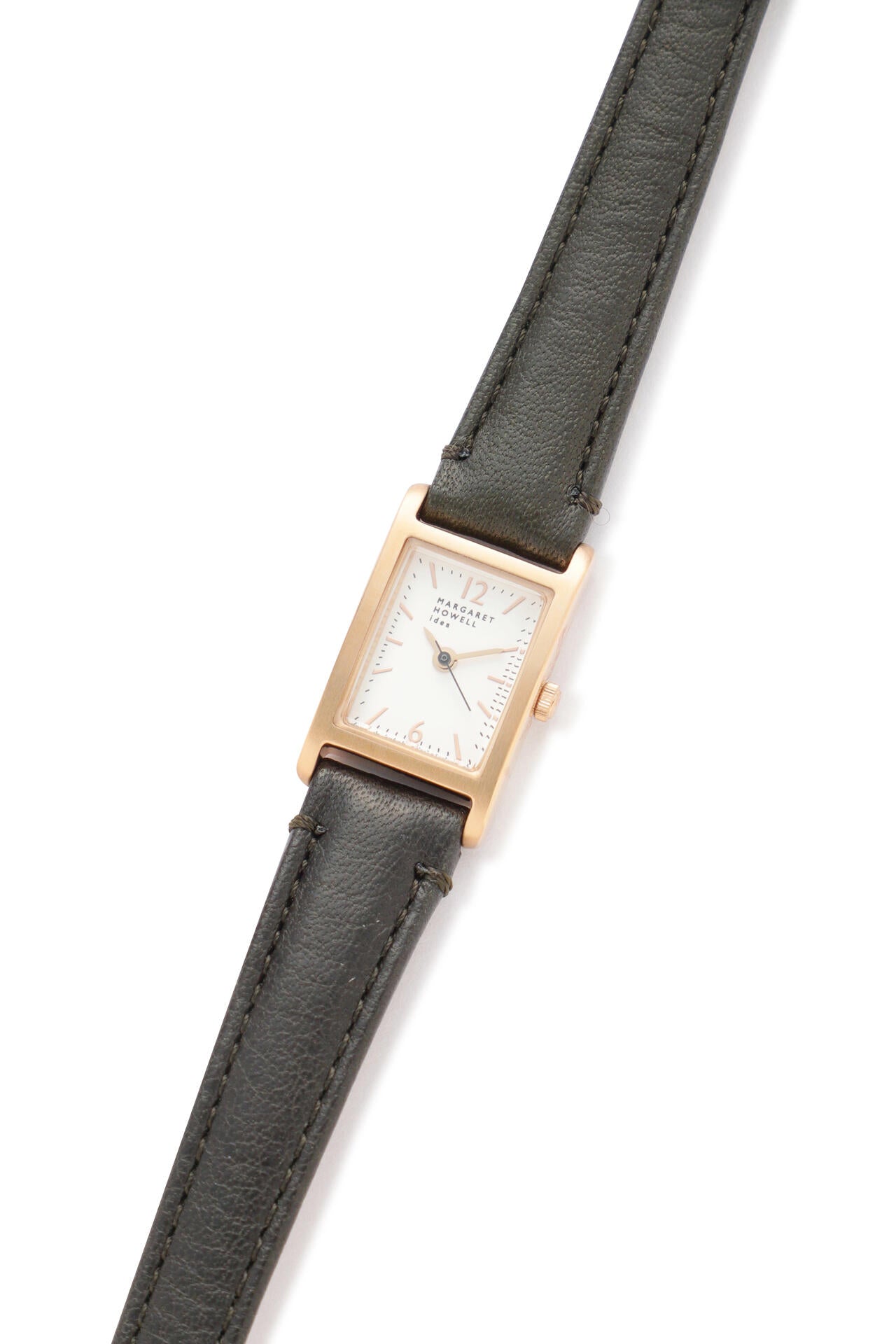 CALF BELT / RECTANGULAR WATCH | MARGARET HOWELL（マーガレット