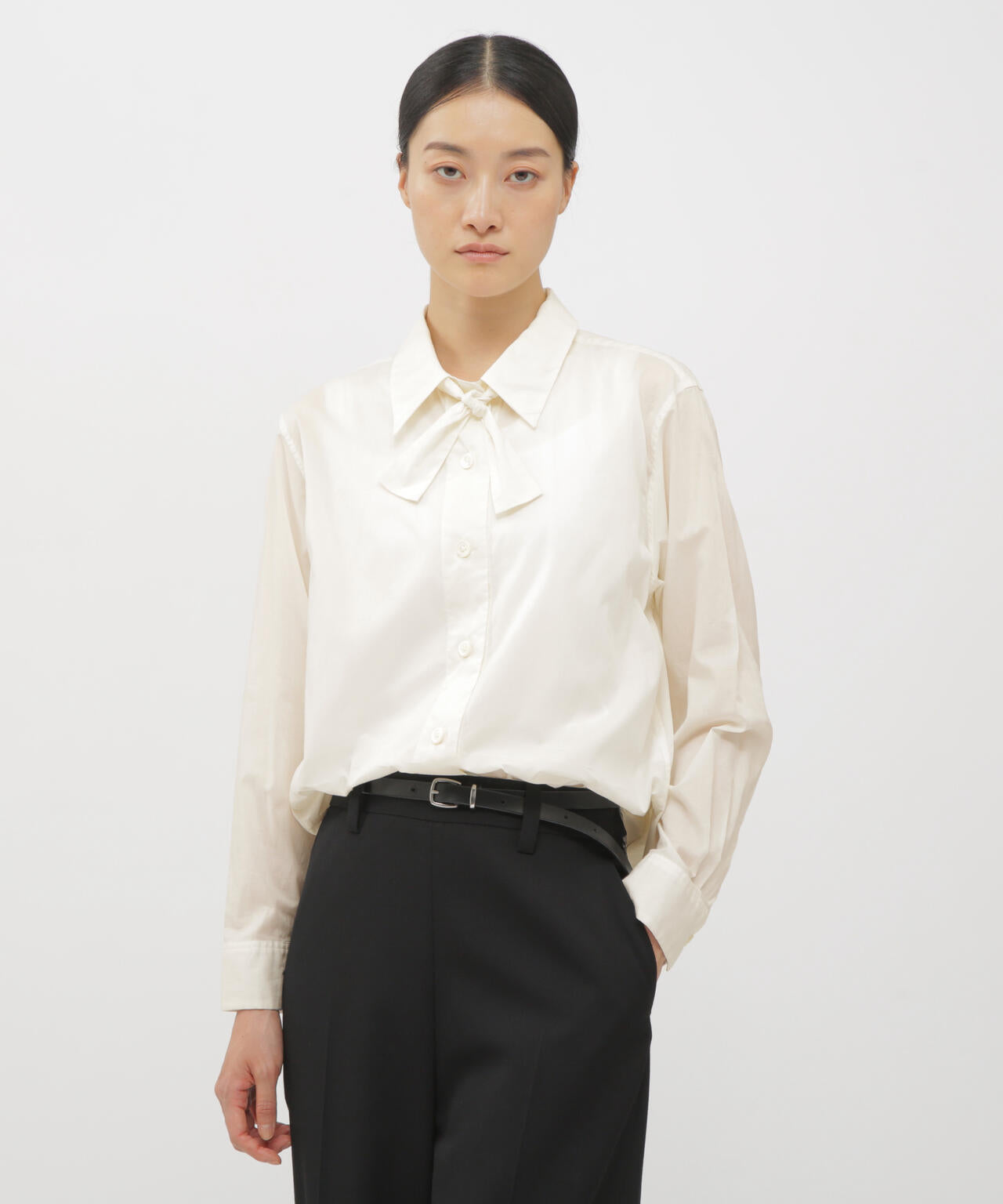 WASHED COTTON POPLIN SHIRT | MARGARET HOWELL（マーガレット