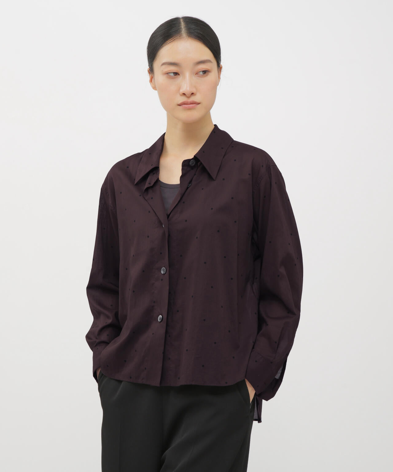 COTTON POLKA DOT SHIRT | MARGARET HOWELL（マーガレット・ハウエル