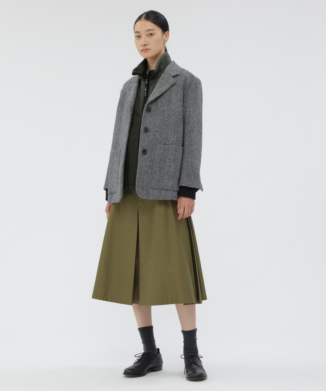 WIDE HERRINGBONE WOOL JACKET | MARGARET HOWELL（マーガレット