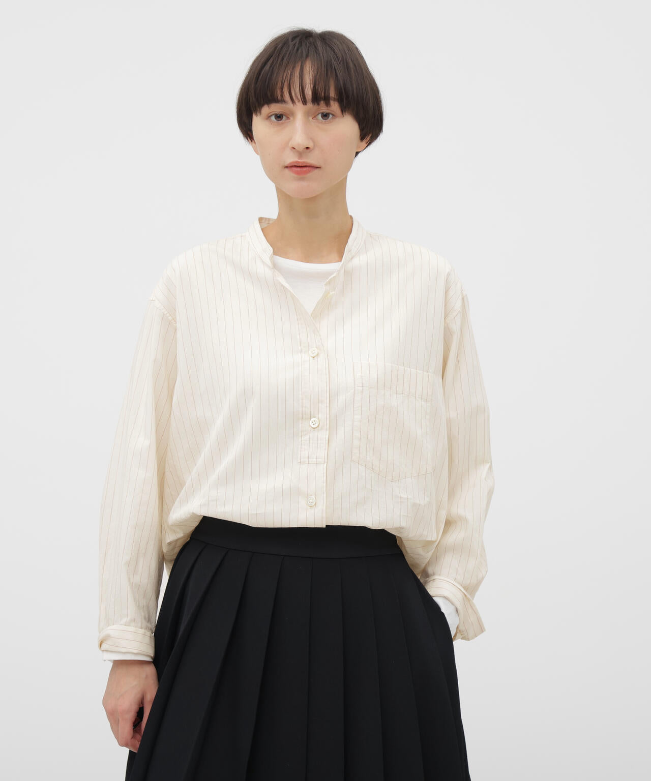 SIMPLE STRIPE COTTON SHIRT | MARGARET HOWELL（マーガレット