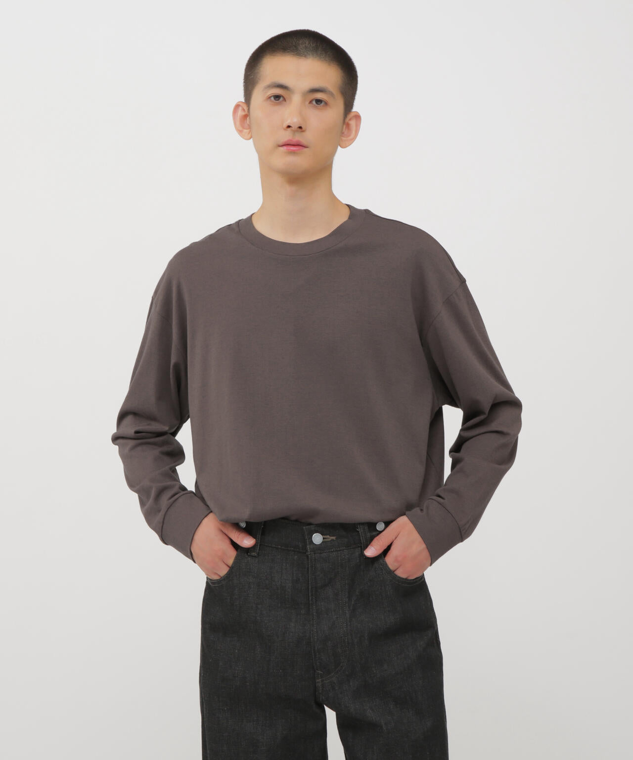 SOFT COTTON WOOL JERSEY TOP | MARGARET HOWELL（マーガレット