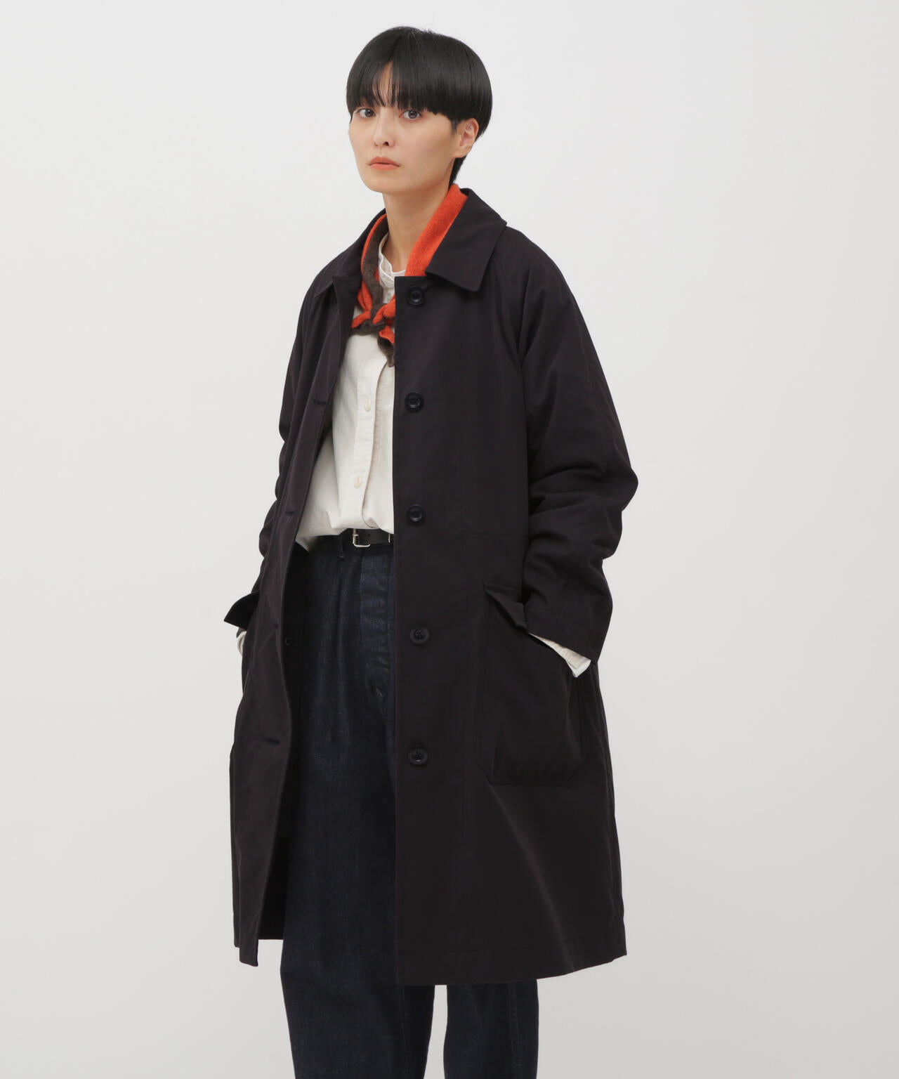 WORN COTTON NYLON COAT | MARGARET HOWELL（マーガレット・ハウエル