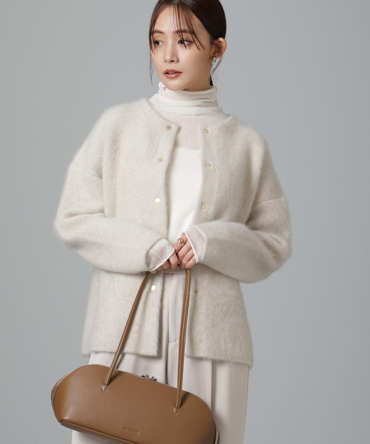 ウォッシャブルフォックスリバーニットジャケット | NANO universe