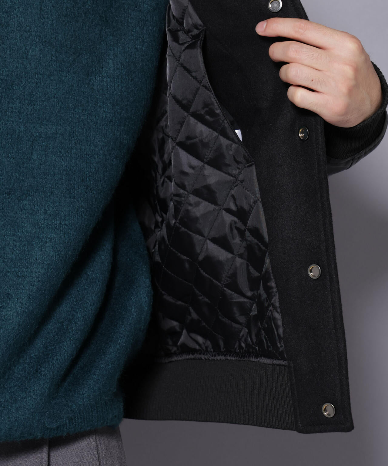 フェイクレザースタジャン | NANO universe（ナノ・ユニバース