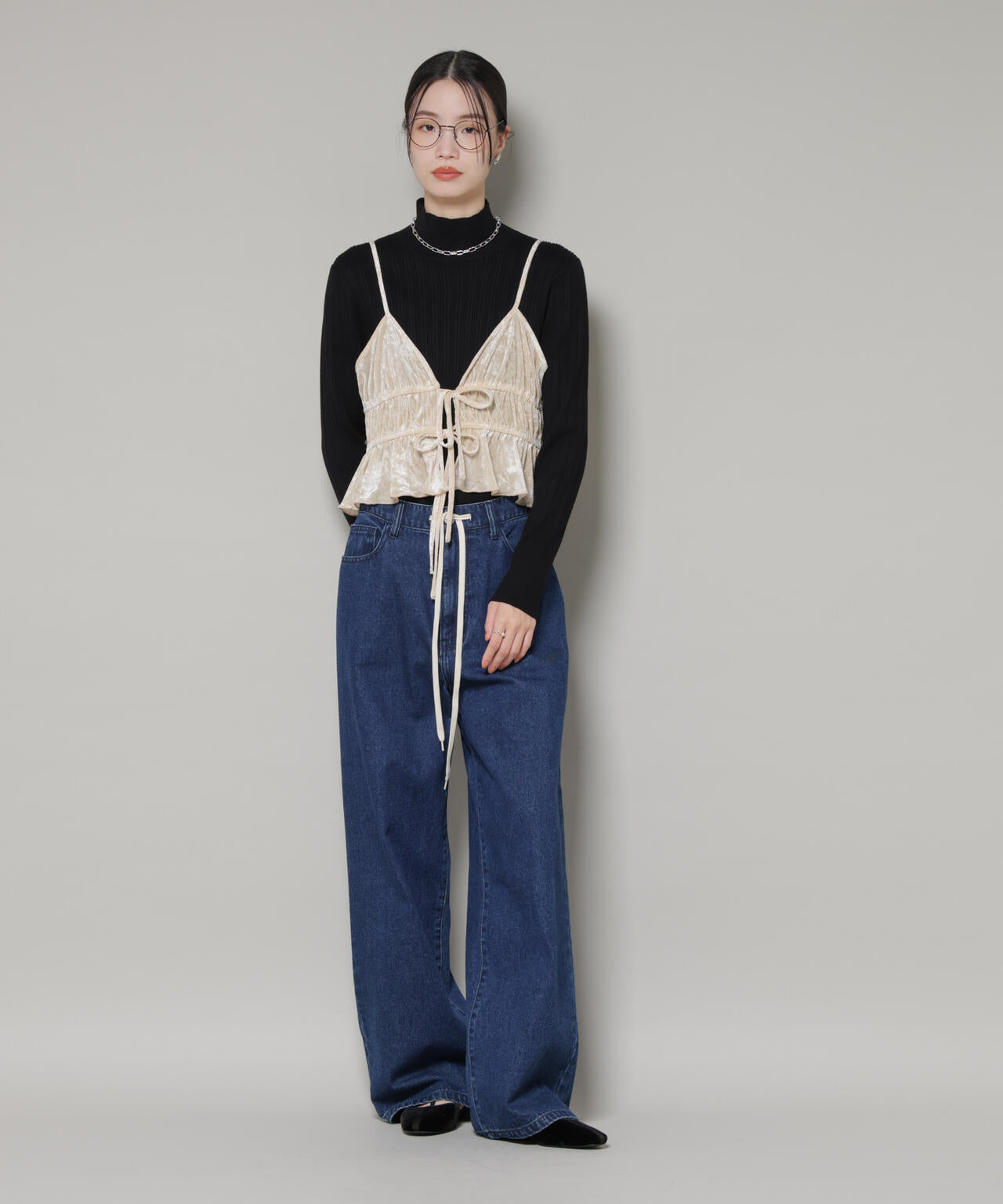 フロントリボンキャミソールビスチェ | NANO universe（ナノ