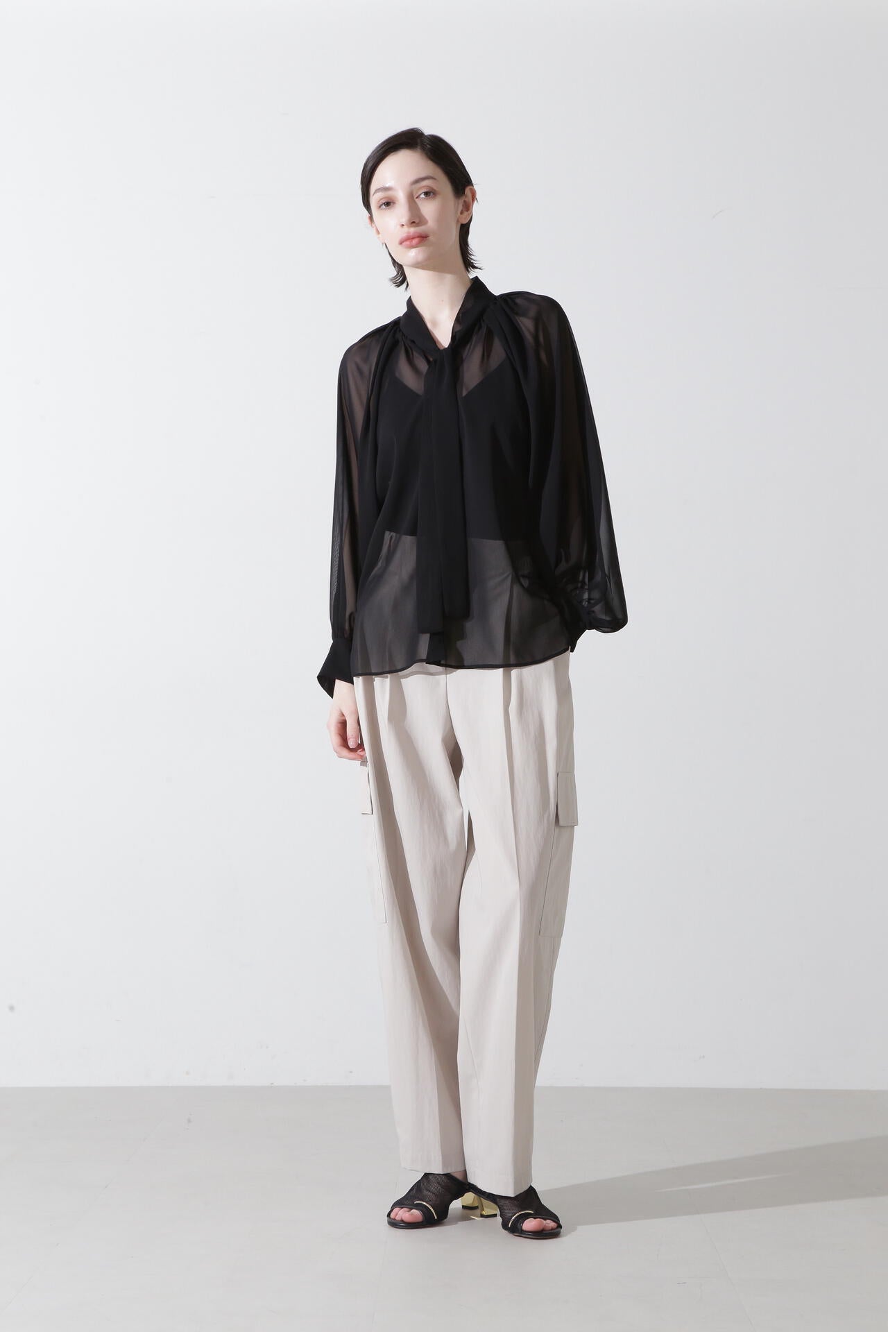 シフォンボウタイブラウス | hLM（エイチエルエム） ｜【公式】通販mix