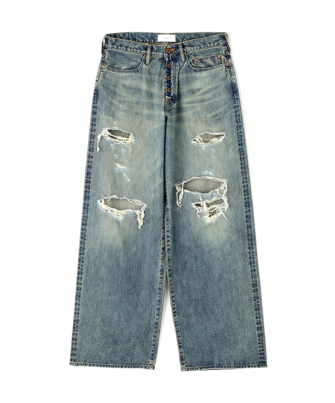 SUGARHILL/シュガーヒル/DAMAGED MODERN DENIM PANTS WIDE CUT | L.H.P