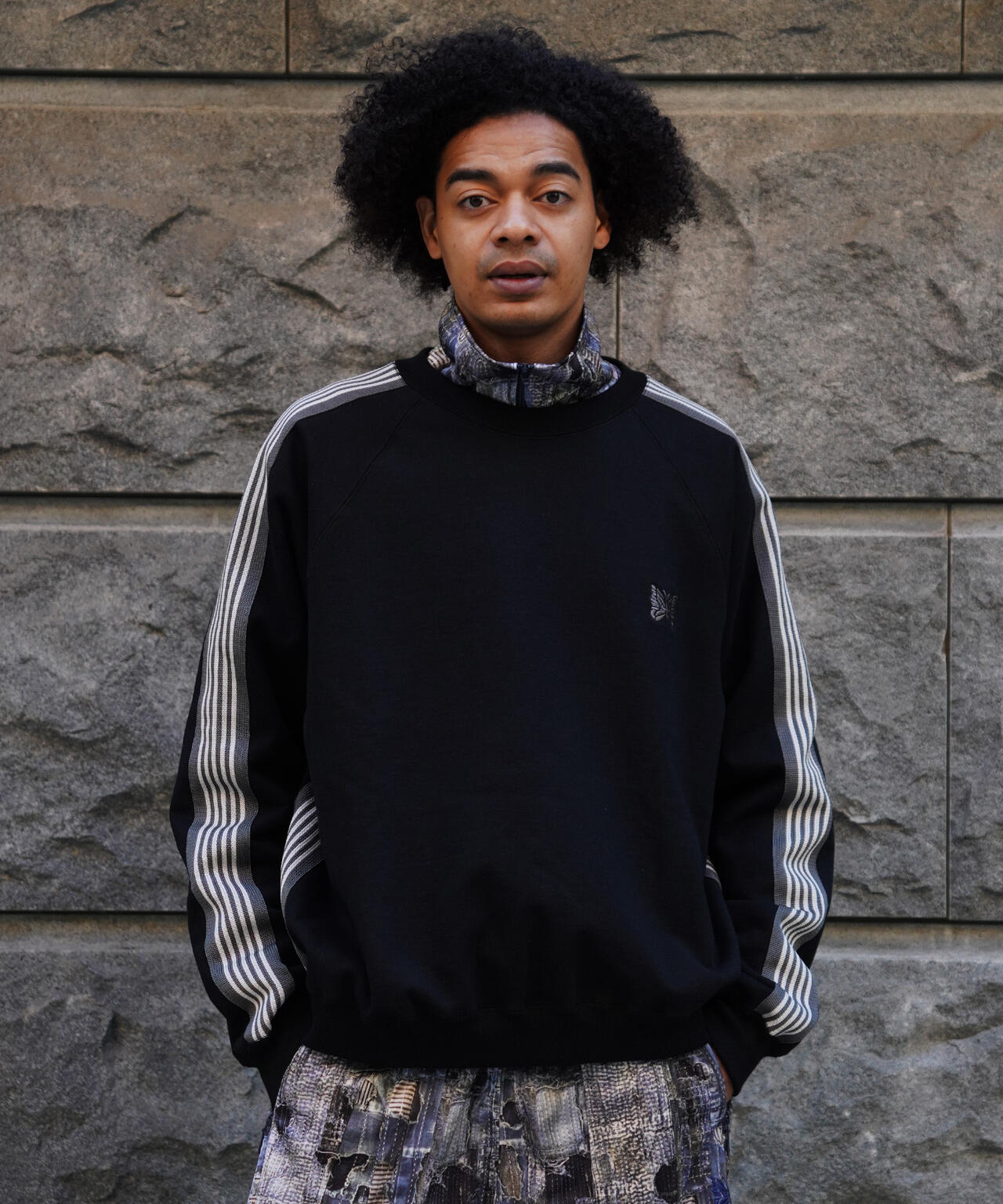 NEEDLES/ニードルズ/【LHP EXCLUSIVE】TRACK CREW NECK - COTTON