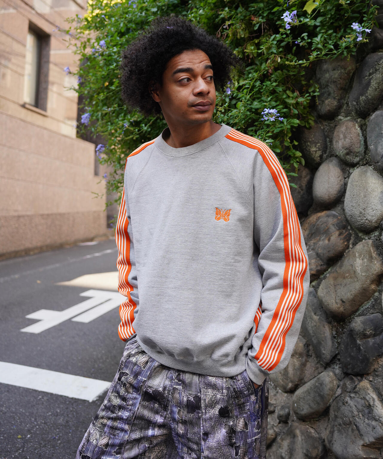 NEEDLES/ニードルズ/【LHP EXCLUSIVE】TRACK CREW NECK - COTTON