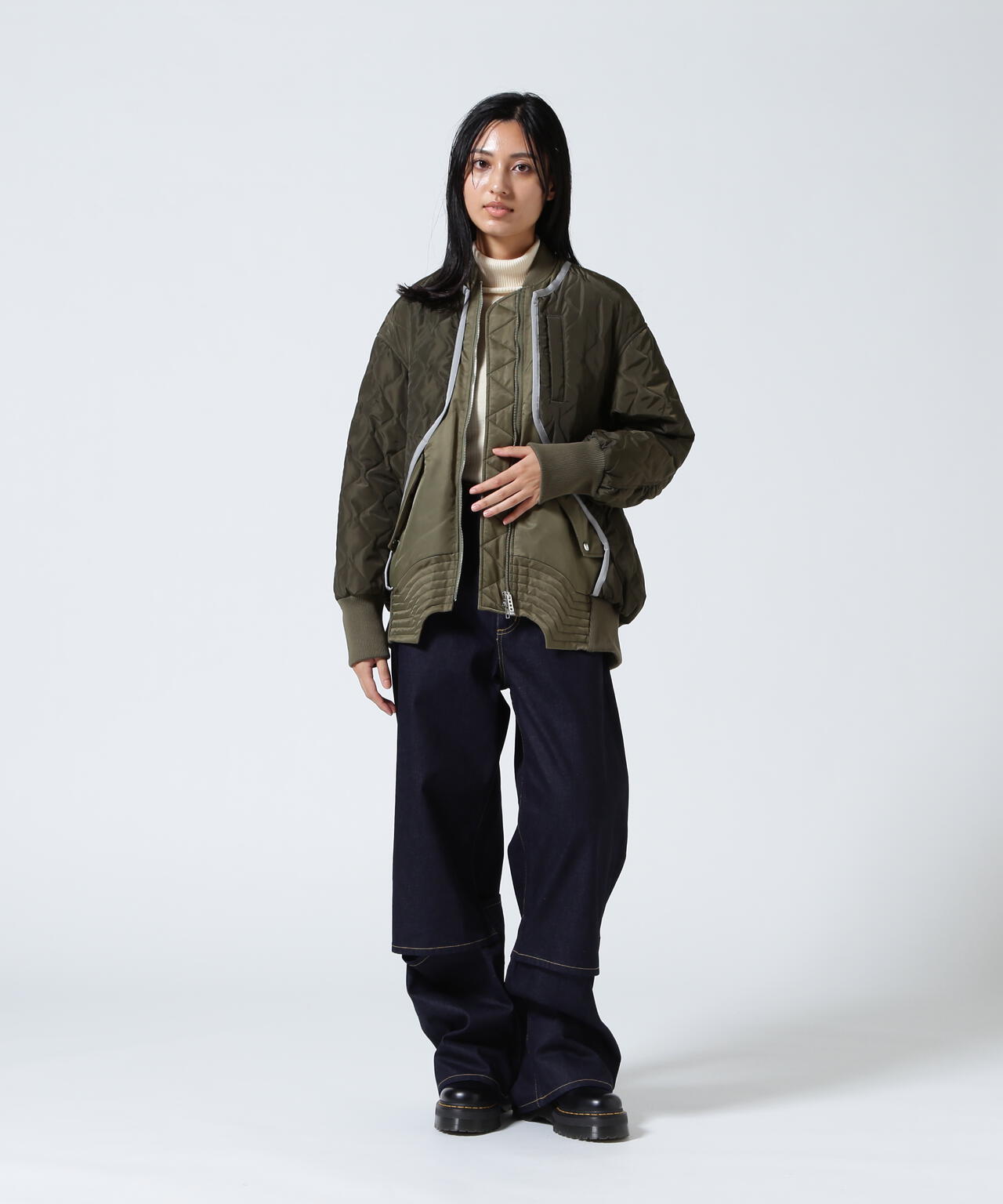 UN3D./アンスリード/QUILTING DOCKING MA-1/キルティングドッキングMA