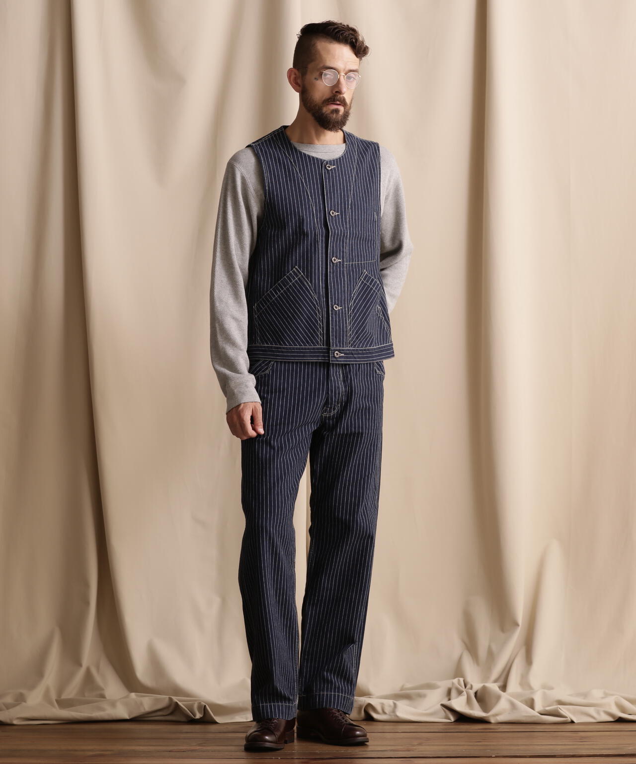 OLD HICKORY DENIM VEST/オールドヒッコリーデニムベスト | Schott