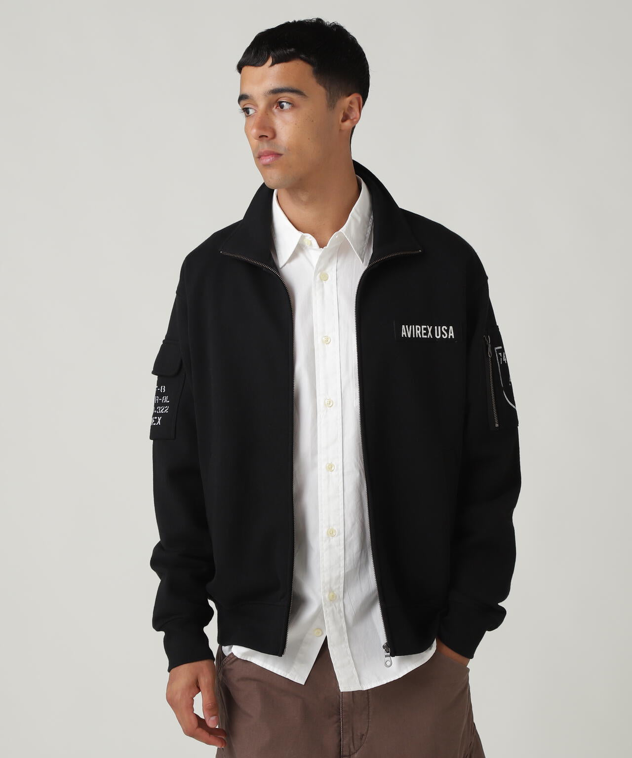 FATIGUE STAND ZIPUP SWEAT / ファティーグ ジップアップ スウェット