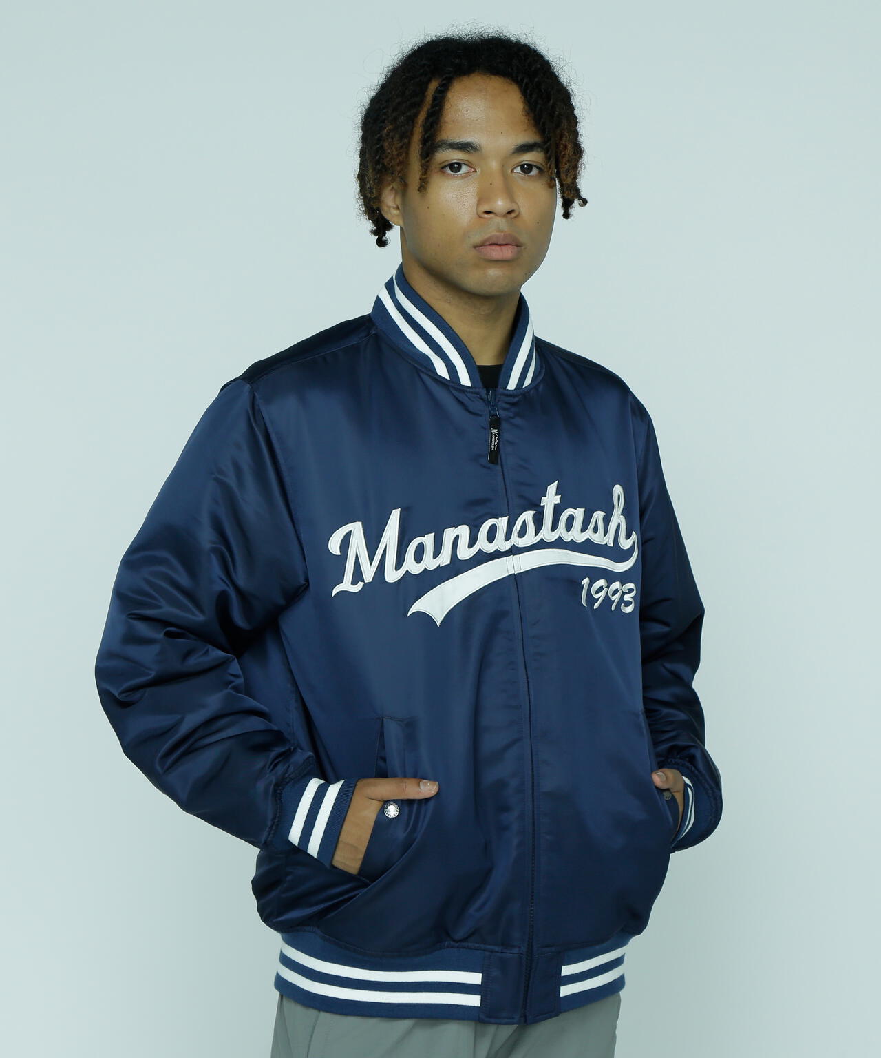 MANASTASH/REVERSIBLE NYLON VARSITY JACKET | MANASTASH（マナ