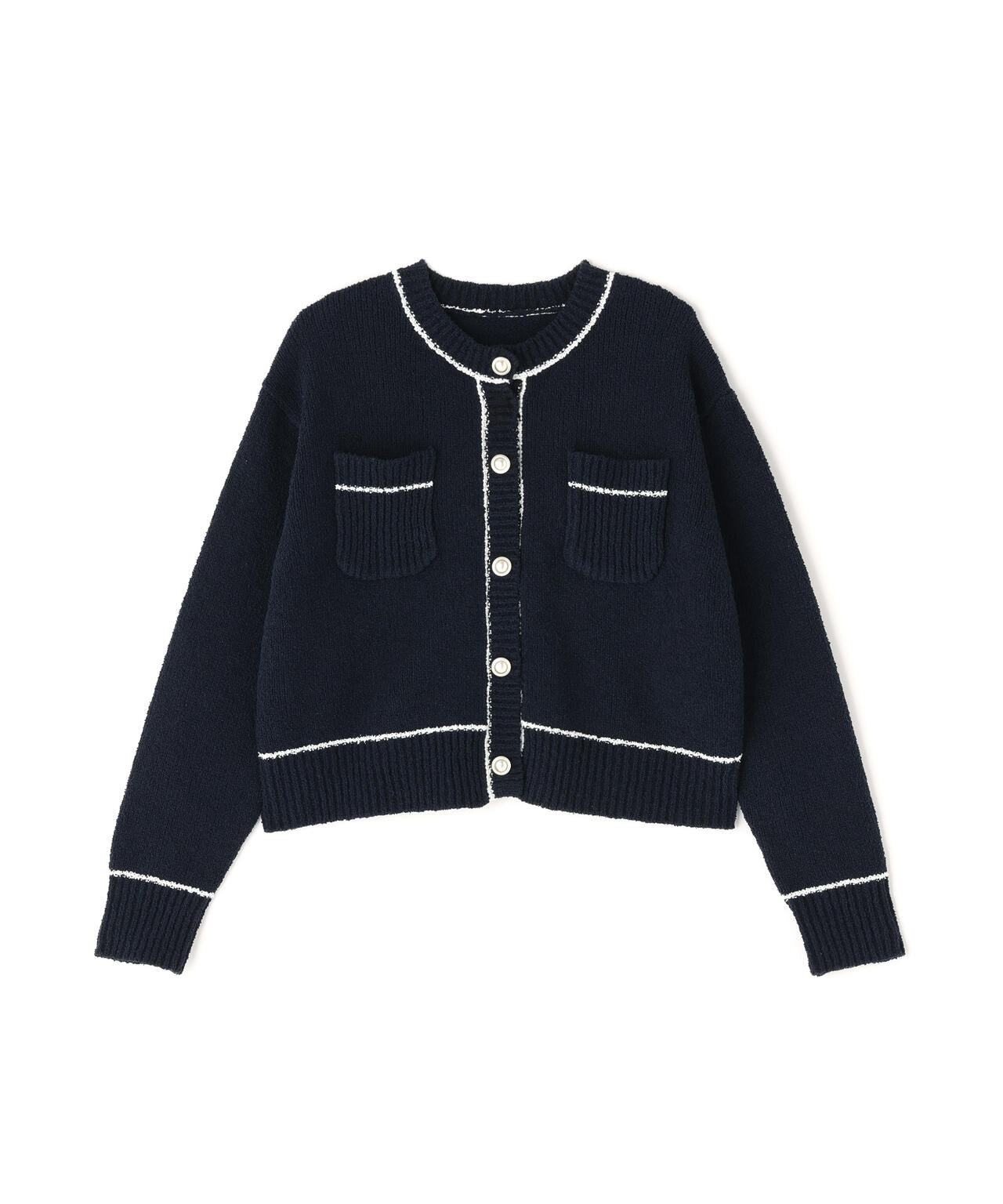 バイカラーラインポケットカーディガン | N. Natural Beauty Basic