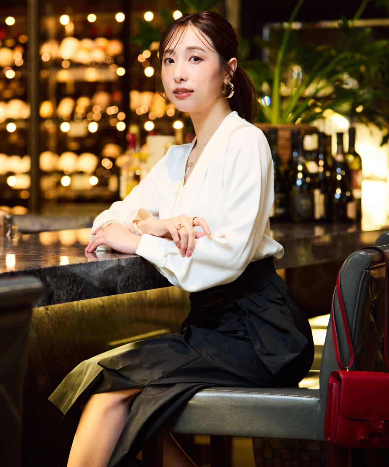 チェーンネックレス付ブラウス | PINKY&DIANNE（ピンキー&ダイアン