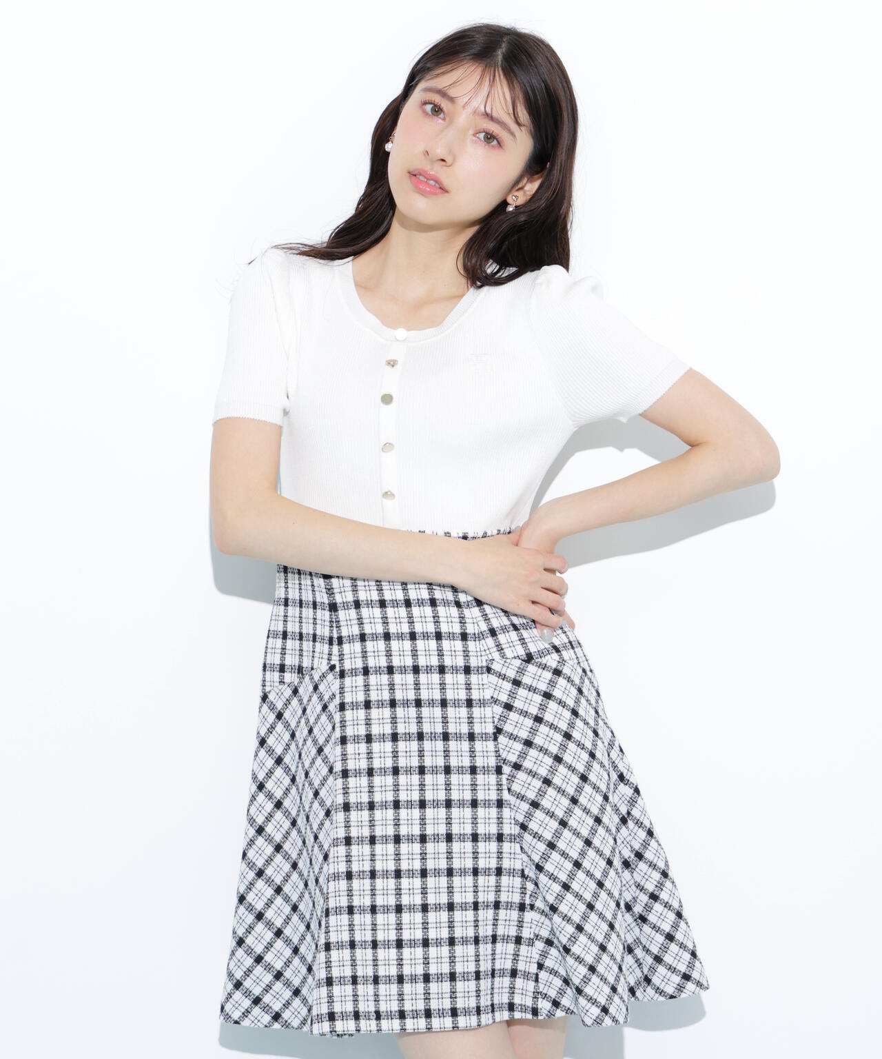 チェックドッキングミニワンピース | JILL by JILL STUART（ジル バイ