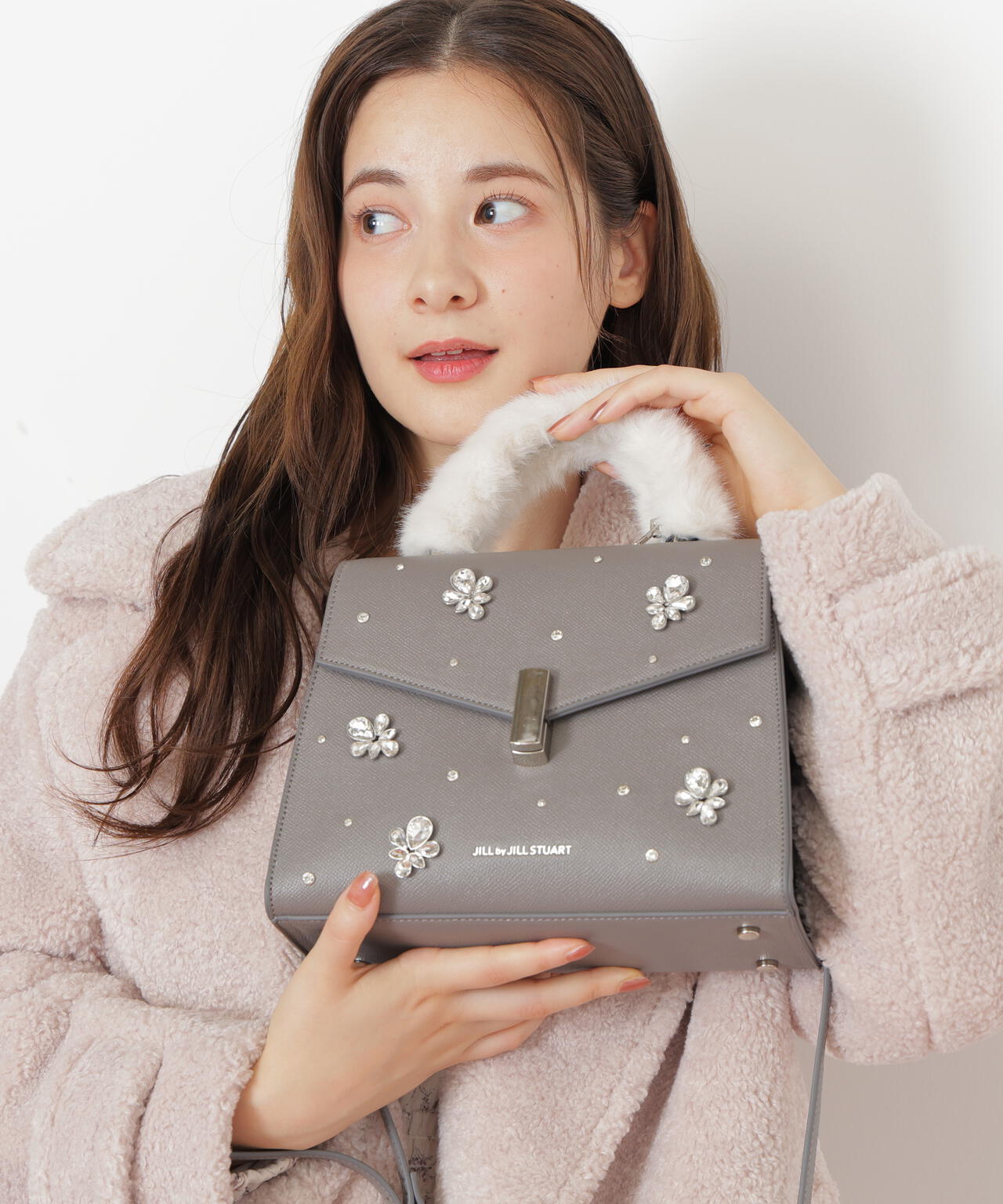 ランダムビジューファーハンドルバッグ | JILL by JILL STUART（ジル